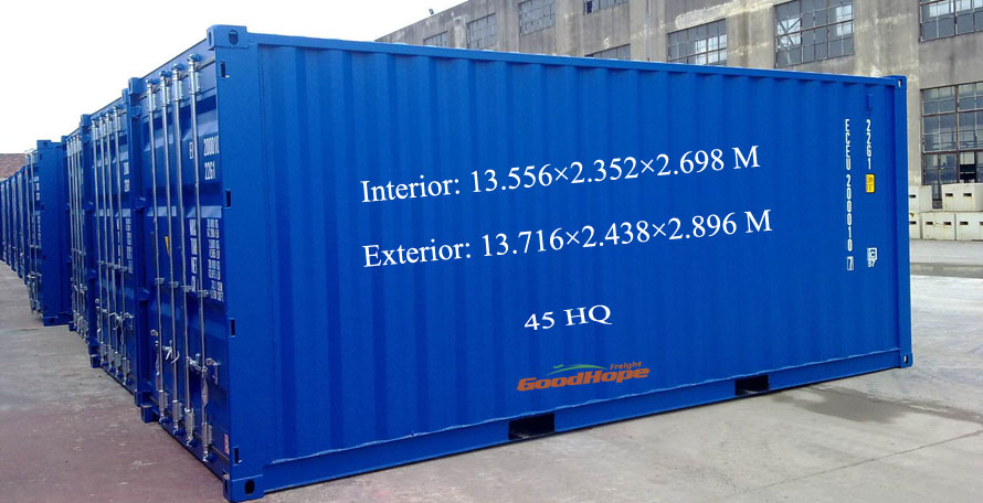45 ft container dimensions